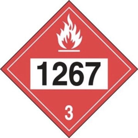Accuform 4DIGIT DOT PLACARDS HAZARD CLASS 3 MPL739CT10 MPL739CT10